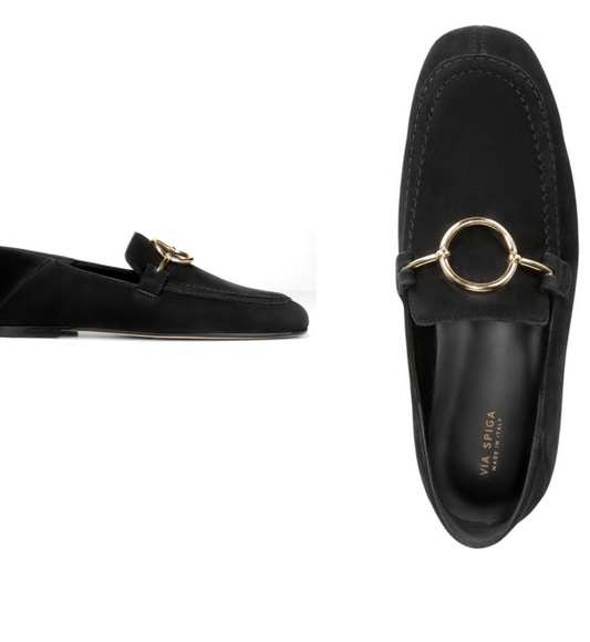 Via Spiga Shoes - 🆕 Via Spiga Abby Nubuck Leather Loafers
